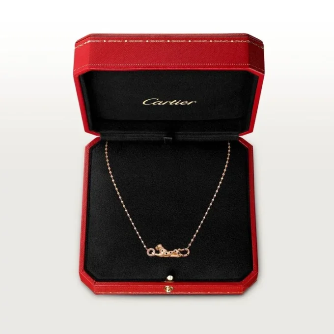 Panthere De Cartier Necklace – Rose Gold, Tsavorite Garnets, Diamonds – Cartier Panthere De Cartier Necklace – Rose Gold, Tsavorite Garnets, Diamonds – Cartier