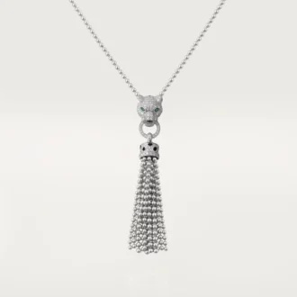 Panthere De Cartier Necklace – White Gold, Black Lacquer, Emeralds, Onyx, Diamonds – Cartier