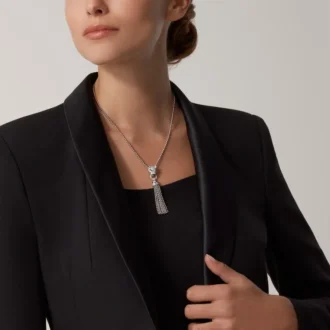 Panthere De Cartier Necklace – White Gold, Black Lacquer, Emeralds, Onyx, Diamonds – Cartier