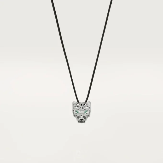 Panthere De Cartier Necklace – White Gold, Emeralds, Diamonds, Onyx – Cartier Panthere De Cartier Necklace – White Gold, Emeralds, Diamonds, Onyx – Cartier