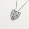 Panthere De Cartier Necklace – White Gold, Emeralds, Diamonds, Onyx – Cartier Panthere De Cartier Necklace – White Gold, Emeralds, Diamonds, Onyx – Cartier