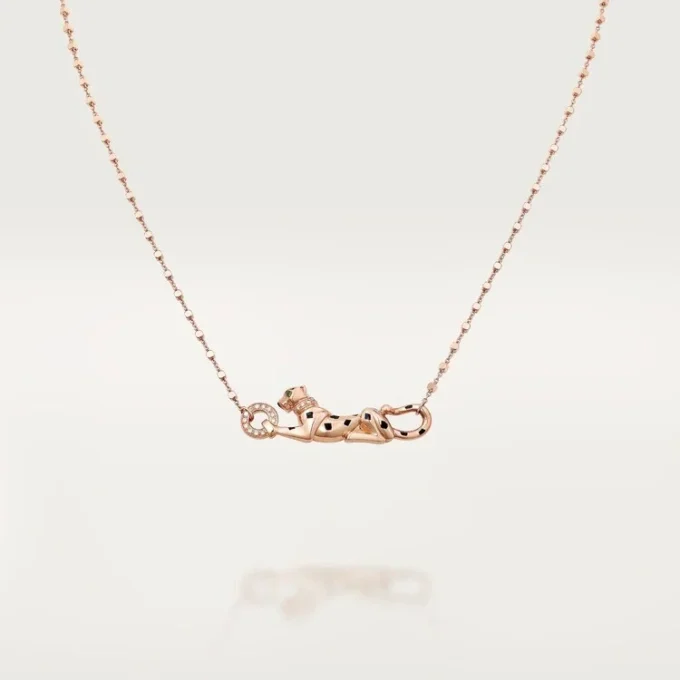 Panthere De Cartier Necklace – Rose Gold, Tsavorite Garnets, Diamonds – Cartier Panthere De Cartier Necklace – Rose Gold, Tsavorite Garnets, Diamonds – Cartier
