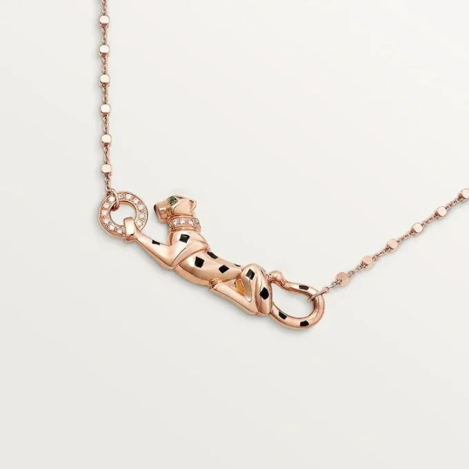 Panthere De Cartier Necklace – Rose Gold, Tsavorite Garnets, Diamonds – Cartier Panthere De Cartier Necklace – Rose Gold, Tsavorite Garnets, Diamonds – Cartier