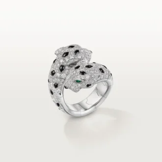 Panthere De Cartier Ring, Articulated, Paved