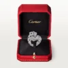 Panthere De Cartier Ring, Articulated, Paved Panthere De Cartier Ring, Articulated, Paved