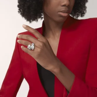 Panthere De Cartier Ring, Articulated, Paved