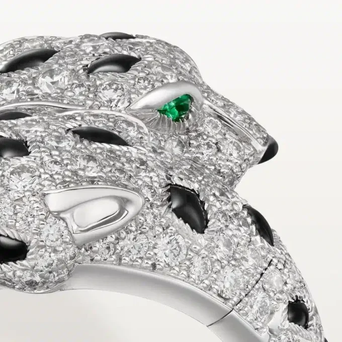 Panthere De Cartier Ring, Articulated, Paved Panthere De Cartier Ring, Articulated, Paved