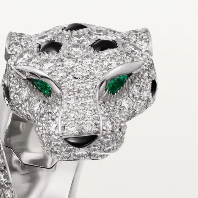 Panthere De Cartier Ring, Articulated, Paved Panthere De Cartier Ring, Articulated, Paved