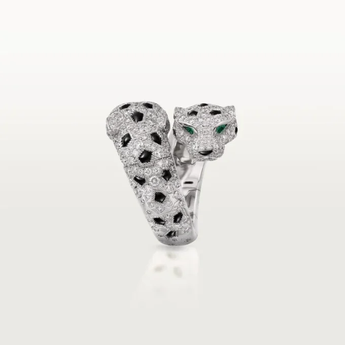Panthere De Cartier Ring, Articulated, Paved Panthere De Cartier Ring, Articulated, Paved