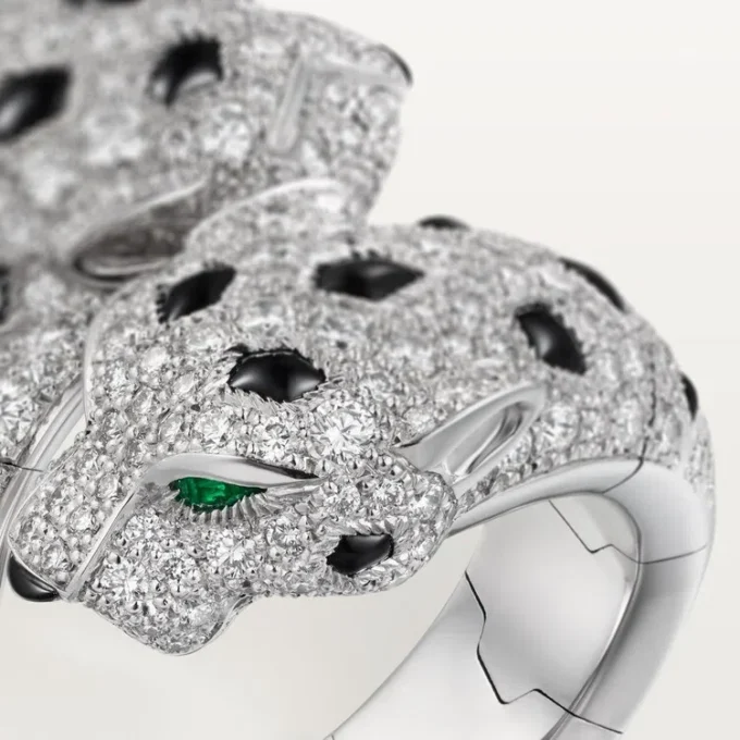 Panthere De Cartier Ring, Articulated, Paved Panthere De Cartier Ring, Articulated, Paved