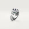 Panthere De Cartier Ring, Medium Model, Half-Paved