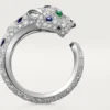Panthere De Cartier Ring, Medium Model, Half-Paved