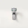 Panthere De Cartier Ring, Medium Model, Half-Paved