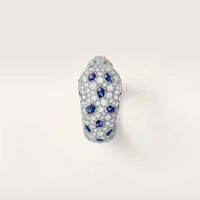 Panthere De Cartier Ring, Medium Model, Half-Paved
