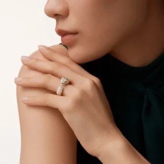 Panthere De Cartier Ring, Medium Model, Paved