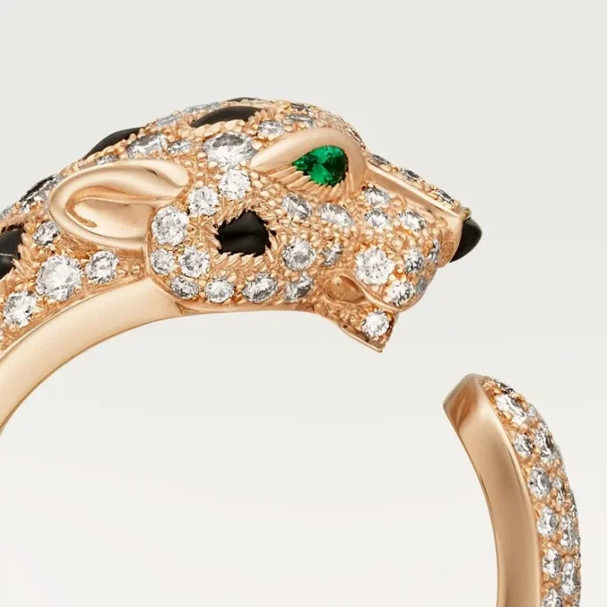 Panthere De Cartier Ring, Medium Model, Paved