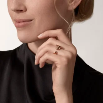 Panthere De Cartier Ring – Pink Gold, Tsavorite Garnets, Onyx – Cartier