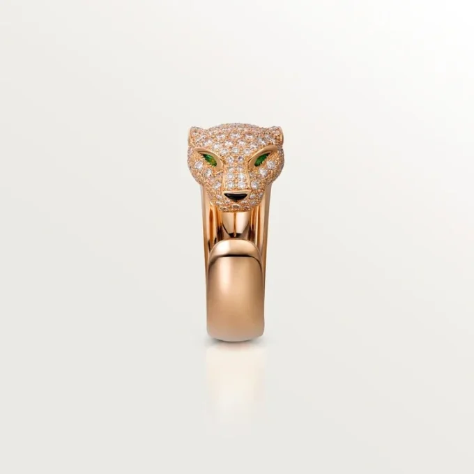 Panthere De Cartier Ring – Rose Gold, Diamonds, Emeralds, Onyx – Cartier Panthere De Cartier Ring – Rose Gold, Diamonds, Emeralds, Onyx – Cartier