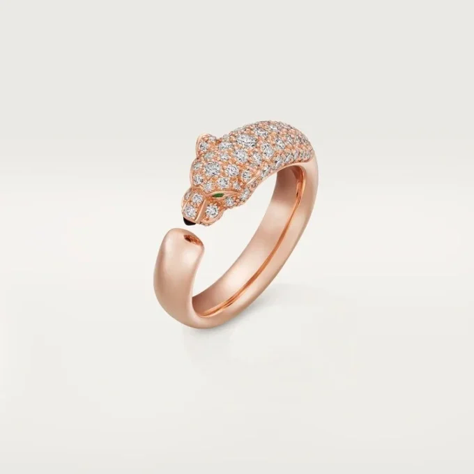 Panthere De Cartier Ring – Rose Gold, Onyx, Emeralds, Diamonds – Cartier Panthere De Cartier Ring – Rose Gold, Onyx, Emeralds, Diamonds – Cartier