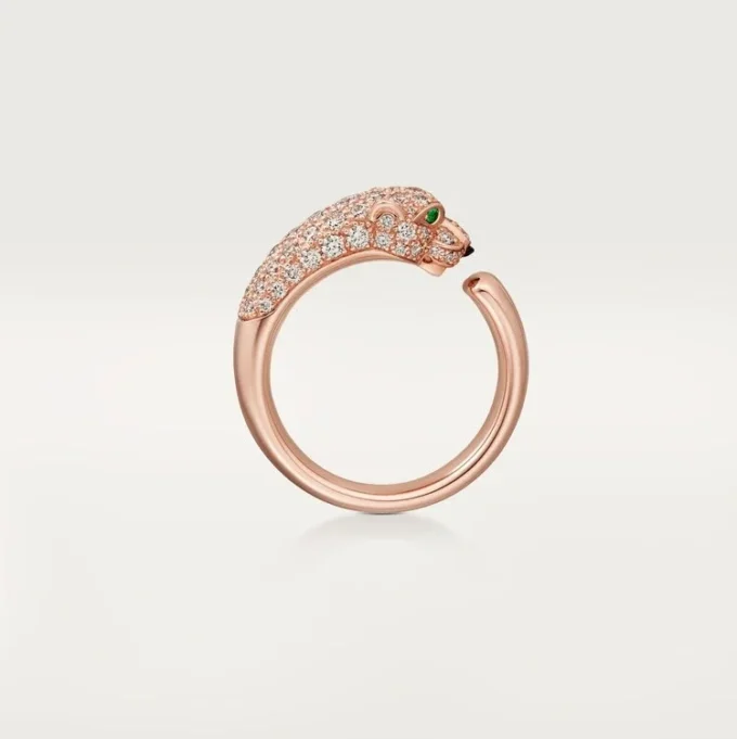 Panthere De Cartier Ring – Rose Gold, Onyx, Emeralds, Diamonds – Cartier Panthere De Cartier Ring – Rose Gold, Onyx, Emeralds, Diamonds – Cartier