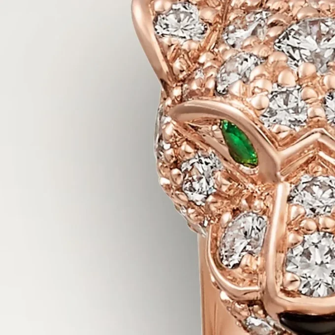Panthere De Cartier Ring – Rose Gold, Onyx, Emeralds, Diamonds – Cartier Panthere De Cartier Ring – Rose Gold, Onyx, Emeralds, Diamonds – Cartier