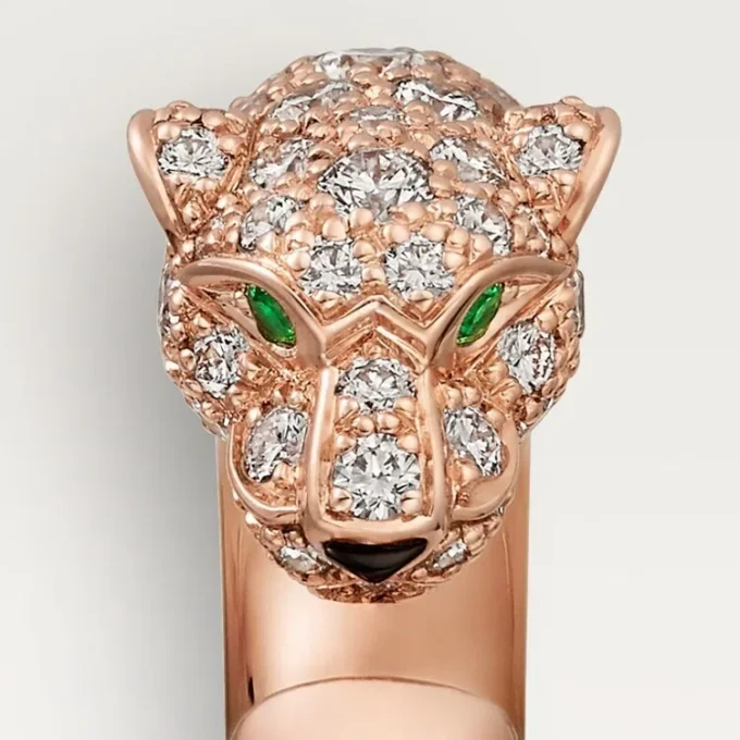 Panthere De Cartier Ring – Rose Gold, Onyx, Emeralds, Diamonds – Cartier Panthere De Cartier Ring – Rose Gold, Onyx, Emeralds, Diamonds – Cartier