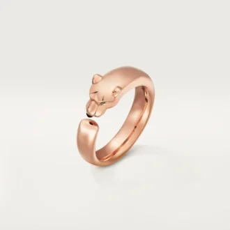 Panthere De Cartier Ring – Rose Gold, Tsavorite Garnets, Onyx – Cartier