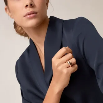 Panthere De Cartier Ring – Rose Gold, Tsavorite Garnets, Onyx – Cartier