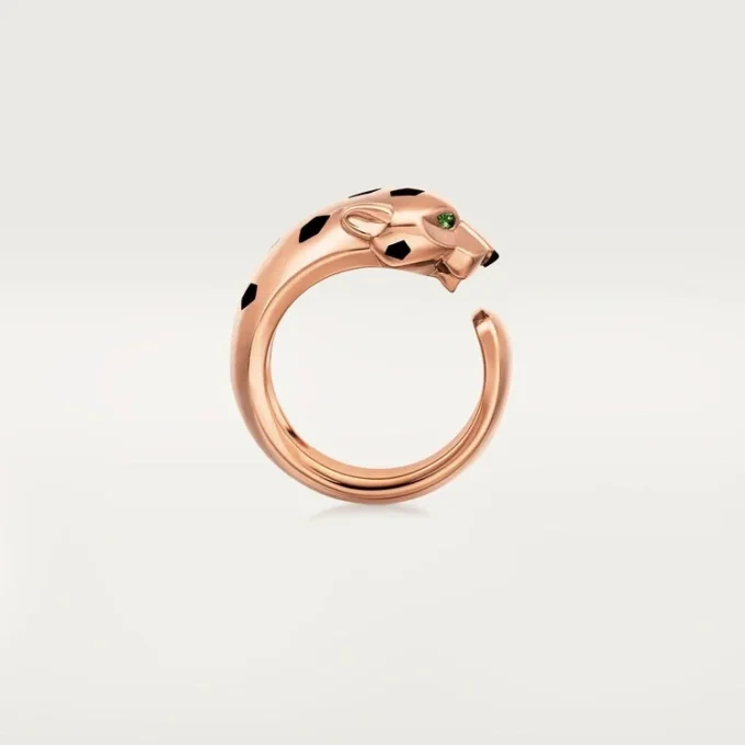 Panthere De Cartier Ring – Rose Gold, Tsavorite Garnets, Onyx – Cartier Panthere De Cartier Ring – Rose Gold, Tsavorite Garnets, Onyx – Cartier