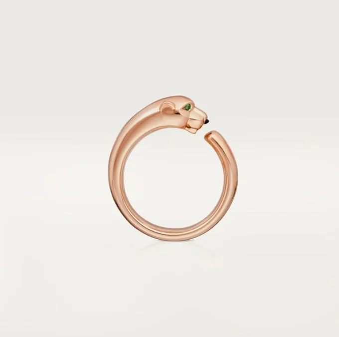 Panthere De Cartier Ring – Rose Gold, Tsavorite Garnets, Onyx – Cartier Panthere De Cartier Ring – Rose Gold, Tsavorite Garnets, Onyx – Cartier