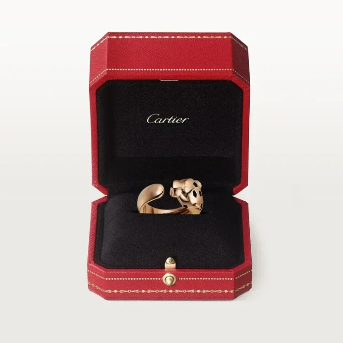 Panthere De Cartier Ring – Rose Gold, Tsavorite Garnets, Onyx – Cartier Panthere De Cartier Ring – Rose Gold, Tsavorite Garnets, Onyx – Cartier