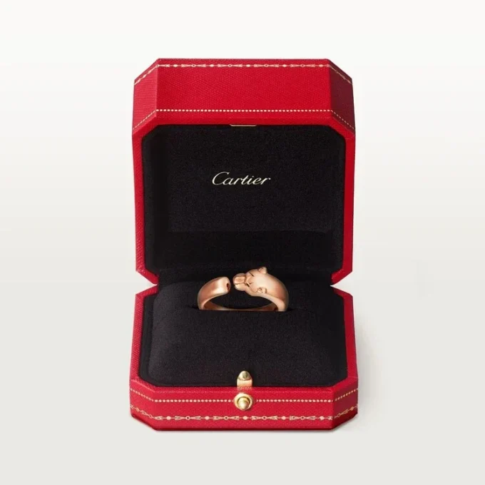 Panthere De Cartier Ring – Rose Gold, Tsavorite Garnets, Onyx – Cartier Panthere De Cartier Ring – Rose Gold, Tsavorite Garnets, Onyx – Cartier