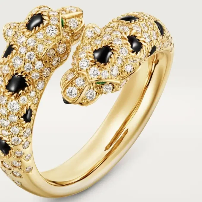 Panthere De Cartier Ring, Semi-Paved