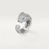 Panthere De Cartier Ring – White Gold, Diamonds, Emeralds, Onyx – Cartier Panthere De Cartier Ring – White Gold, Diamonds, Emeralds, Onyx – Cartier