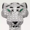 Panthere De Cartier Ring – White Gold, Diamonds, Emeralds, Onyx – Cartier Panthere De Cartier Ring – White Gold, Diamonds, Emeralds, Onyx – Cartier