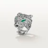 Panthere De Cartier Ring – White Gold, Emeralds, Onyx, Diamonds – Cartier Panthere De Cartier Ring – White Gold, Emeralds, Onyx, Diamonds – Cartier