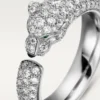 Panthere De Cartier Ring – White Gold, Emeralds, Onyx, Diamonds – Cartier