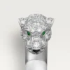 Panthere De Cartier Ring – White Gold, Emeralds, Onyx, Diamonds – Cartier Panthere De Cartier Ring – White Gold, Emeralds, Onyx, Diamonds – Cartier