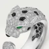 Panthere De Cartier Ring – White Gold, Emeralds, Onyx, Diamonds – Cartier Panthere De Cartier Ring – White Gold, Emeralds, Onyx, Diamonds – Cartier