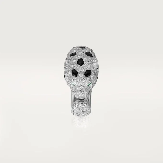 Panthere De Cartier Ring – White Gold, Emeralds, Onyx, Diamonds – Cartier Panthere De Cartier Ring – White Gold, Emeralds, Onyx, Diamonds – Cartier