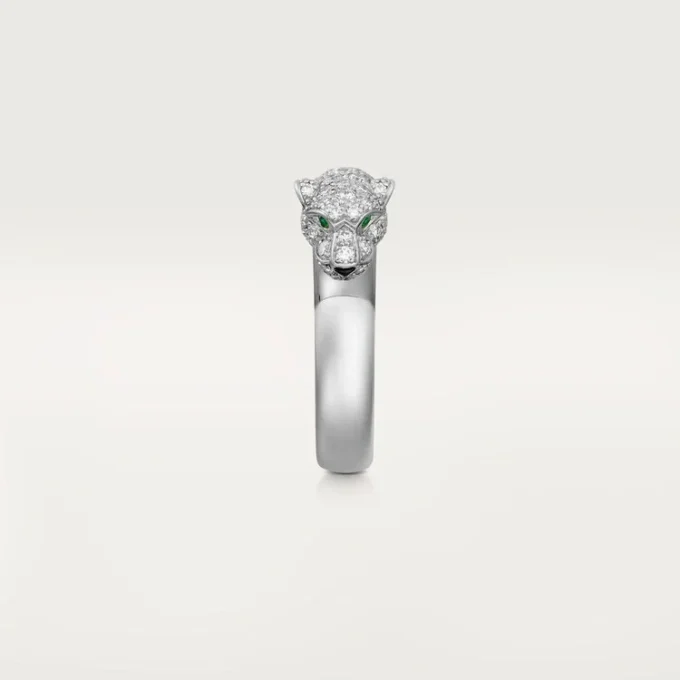 Panthere De Cartier Ring – White Gold, Emeralds, Onyx, Diamonds – Cartier Panthere De Cartier Ring – White Gold, Emeralds, Onyx, Diamonds – Cartier