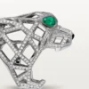 Panthere De Cartier Ring – White Gold, Emeralds, Onyx, Diamonds – Cartier Panthere De Cartier Ring – White Gold, Emeralds, Onyx, Diamonds – Cartier