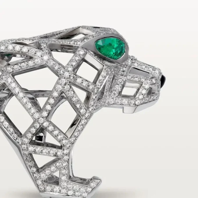 Panthere De Cartier Ring – White Gold, Emeralds, Onyx, Diamonds – Cartier Panthere De Cartier Ring – White Gold, Emeralds, Onyx, Diamonds – Cartier