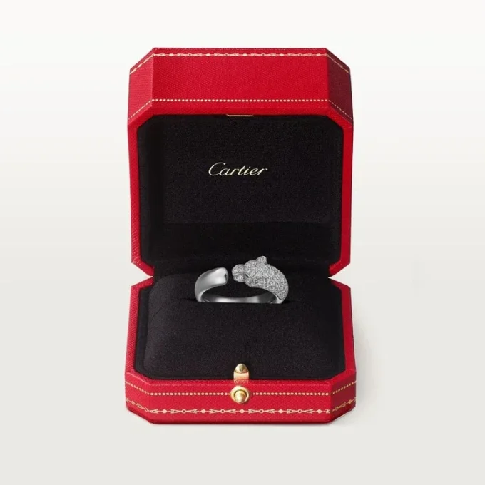 Panthere De Cartier Ring – White Gold, Emeralds, Onyx, Diamonds – Cartier Panthere De Cartier Ring – White Gold, Emeralds, Onyx, Diamonds – Cartier