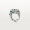 Panthere De Cartier Ring – White Gold, Onyx, Emeralds, Diamonds – Cartier Panthere De Cartier Ring – White Gold, Onyx, Emeralds, Diamonds – Cartier