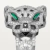 Panthere De Cartier Ring – White Gold, Onyx, Emeralds, Diamonds – Cartier Panthere De Cartier Ring – White Gold, Onyx, Emeralds, Diamonds – Cartier