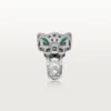 Panthere De Cartier Ring – White Gold, Onyx, Emeralds, Diamonds – Cartier Panthere De Cartier Ring – White Gold, Onyx, Emeralds, Diamonds – Cartier