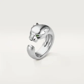 Panthere De Cartier Ring – White Gold, Tsavorite Garnets, Onyx – Cartier