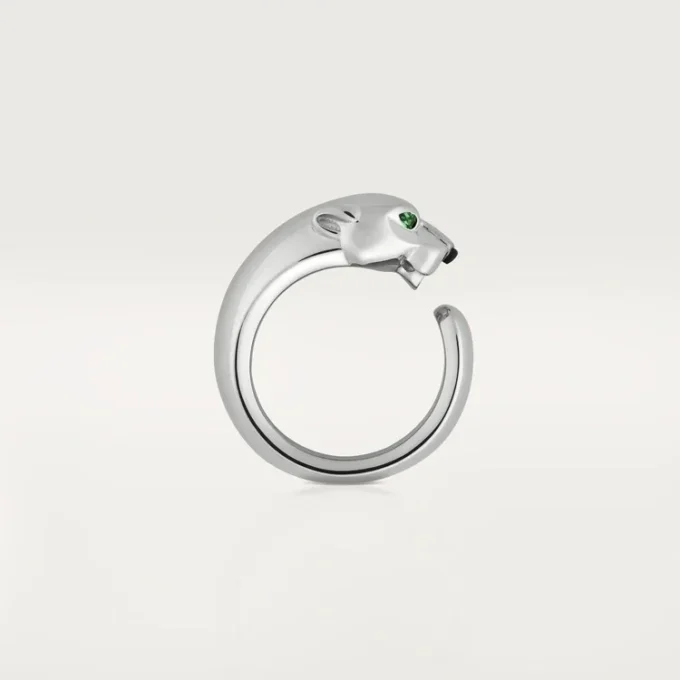 Panthere De Cartier Ring – White Gold, Tsavorite Garnets, Onyx – Cartier Panthere De Cartier Ring – White Gold, Tsavorite Garnets, Onyx – Cartier