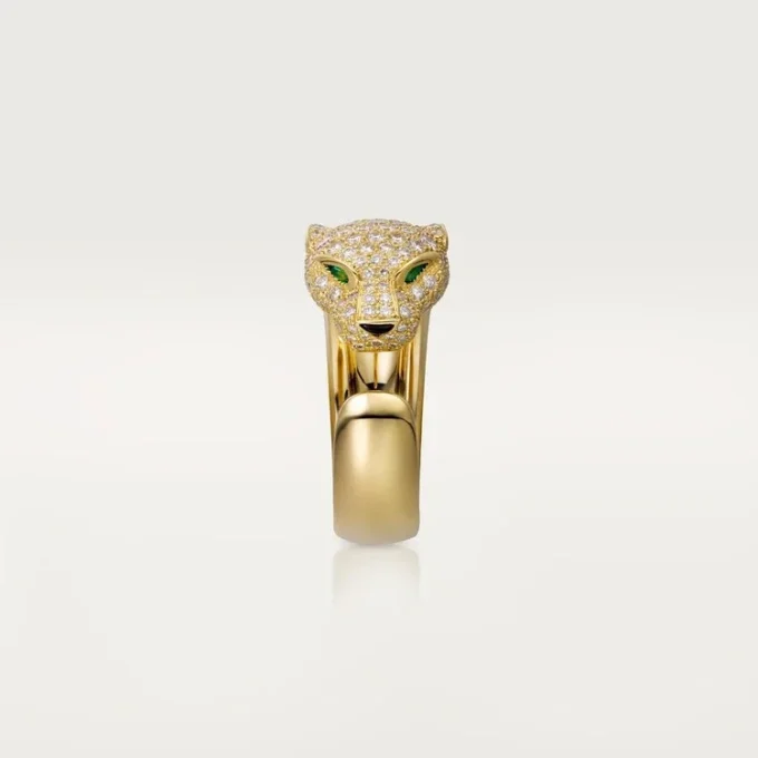 Panthere De Cartier Ring – Yellow Gold, Diamonds, Emeralds, Onyx – Cartier Panthere De Cartier Ring – Yellow Gold, Diamonds, Emeralds, Onyx – Cartier